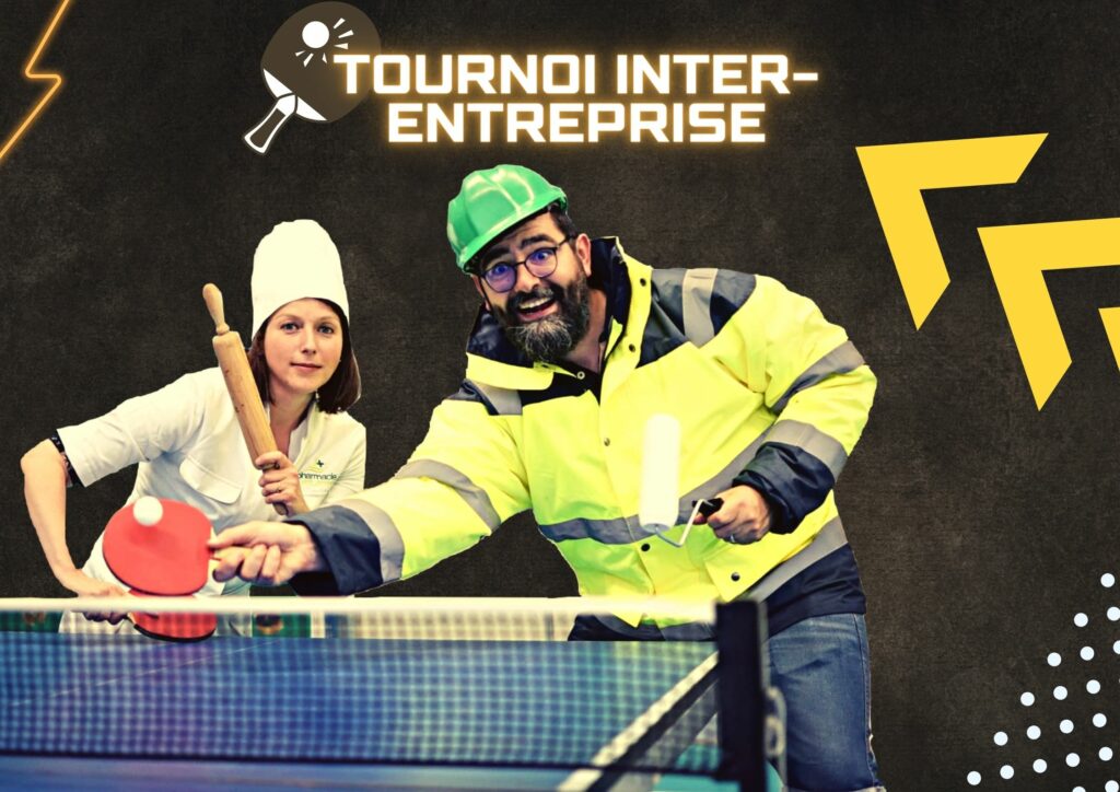 Tournoi inter-entreprise à Albi le 1er juillet 2022, tournoi de tennis de table individuel et par équipe