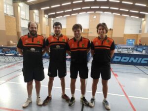 Equipe 3 de l'ASPTT ALBI Tennis de Table (Régionale 3) en déplacement à Canohès (proche de Perpignan)