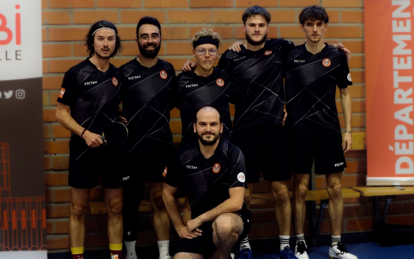 L'équipe fanion d'Albi Tennis de Table en Nationale 2